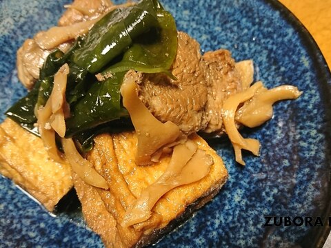 豚バラと厚揚げの烏龍茶煮こみ